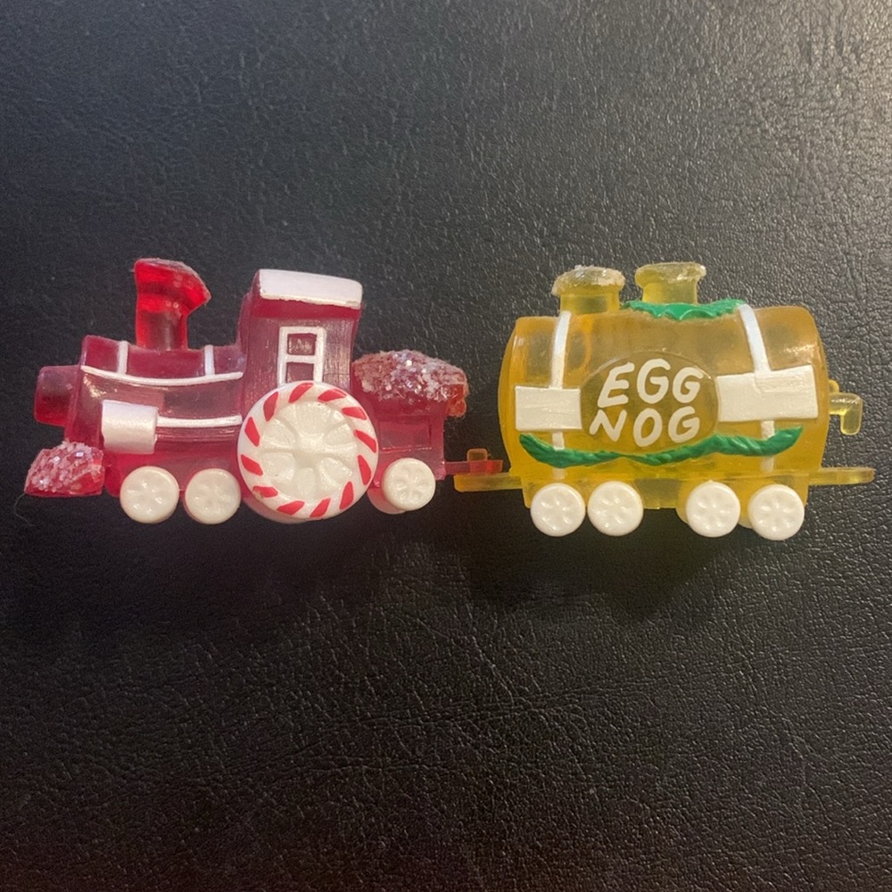 Hallmark 1988 Merry Miniatures Train pieces Engine / Eggnog